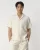 | Heren | – Casual Shirt SS Aaron Structure Wit