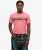 T-shirt met Relaxte Pasvorm en Gestreept Outdoorlogo Pink