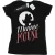 Li-cense Disney dames minnie mouse maan silhouet katoenen t-shirt