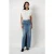 Dante6 Feral Denim Maxi Skirt Washed Blue