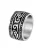 Lucardi Ring  zwart / zilver