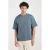 America Today boxy T-shirt blauw
