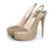 Slingback-hakken met verborgen plateau