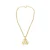 Triple CC Pendant Chain Necklace  Ketting
