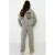 Frankie&Liberty sweater met backprint grijs melange
