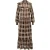Summum Woman Dress Crinkle Check Black