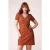 Topvintage exclusive ~ Daisy Geo Retro jurk in oranje en zwart