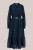 WE Fashion – Dames jurk met pailletten – Curve – Regular fit – Donkerblauw –  Plus Size
