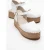 Viba Leren Espadrille Platform Sleehak Sandalen (Dames)