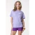 Colourful Rebel T-shirt met backprint – lavendel