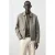 Mango Man jack met linnen taupe