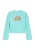 IZIA Sweatshirt ‘Boho’  turquoise / goudgeel / rosa / kersrood