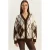 Dikke Jacquard Brei Cardigan met V-hals en Knopsluiting