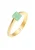 ELLI PREMIUM Ring  goud / jade groen