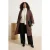 Trendyol Curve Dames Bruin Effen Oversized Grote maten Trenchcoats