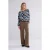 Summum Woman Top Painted Ikat Midnight Blue