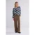 Summum Woman Top Painted Ikat Midnight Blue
