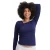 Dames-T-shirt met lange mouwen Bamboo Basics Lara (x2)