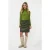 EsQualo Sweater Solid Jacquard Forest Green