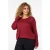 Zizzi pullover donkerrood