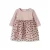 NAME IT BABY katoenen korte A-lijn jurk met hartjes – mauve