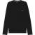 Hugo Heren Waffle Brei Lange Mouwen Shirt (Zwart)