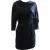 ALC Marin fluwelen jurk in marineblauwe viscose