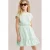 WE Fashion gestreepte korte jurk mintgroen