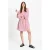 POM Amsterdam gestreepte blousejurk roze