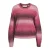 JJXX oversized gebreide gestreepte trui – roze