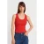 Geribbelde Mouwloze Slim-fit Blouse