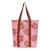 Protest shopper met bloemenprint roze