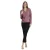 Dames lange mouw warme kant T-shirt Admas