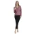 Dames lange mouw warme kant T-shirt Admas