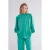 Summum Woman Top High Neck Silky Touch Peacock