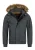 INDICODE JEANS Winterjas ‘Pennington’  bruin / donkergrijs