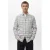 Mango Man Regular geruit casual overhemd lichtgrijs
