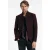 John Varvatos Slim Fit Button Closure Soft Jacket Dark Plum
