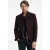 John Varvatos Slim Fit Button Closure Soft Jacket Dark Plum