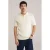 WE Fashion regular polo met kabels ecru