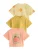 Next Shirt  pasteelgeel / groen / pasteloranje / wit