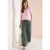 Broek met wijde pijpen in Loose Fit van linnenmix
