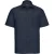 Russell Collectie Heren Korte Mouwen Poly-Katoen Easy Care Poplin Shirt (Franse marine)