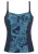 LASCANA Tankinitop  blauw / enziaan / oranje / wit