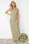 TRENDYOLMİLLA Dames Kaki Effen Maxi Mouwloos Casual Bodycon Jurken