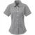 Premier Dames/dames Microcheck Korte Mouwen Katoenen Shirt (Zwart/Wit)