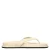 Sacha leren teenslippers ecru