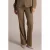 Yest regular waist flared broek – olijfgroen