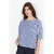 Rich & Royal Cotton Stripe Blouse Midnight Blue