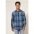 White Stuff Moxley Brushed Check Shirt Mid Blue